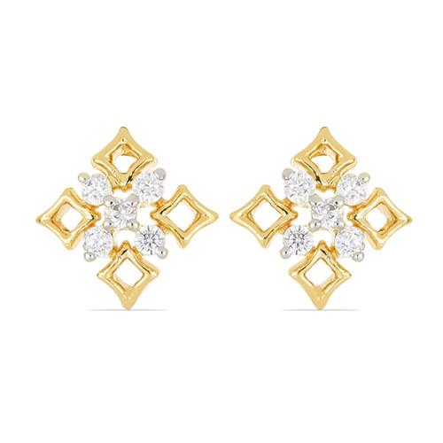 BUY BNATURAL WHITE DIAMOND MULTI STONE 14K GOLD EARRINGS